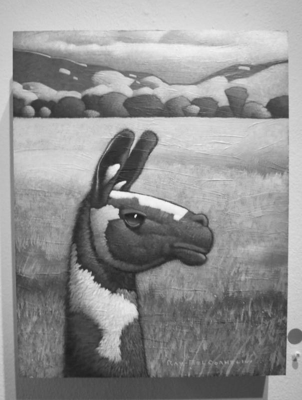 Cornelius’ painting, titled “Llama,” sold before the opening of his gallery show