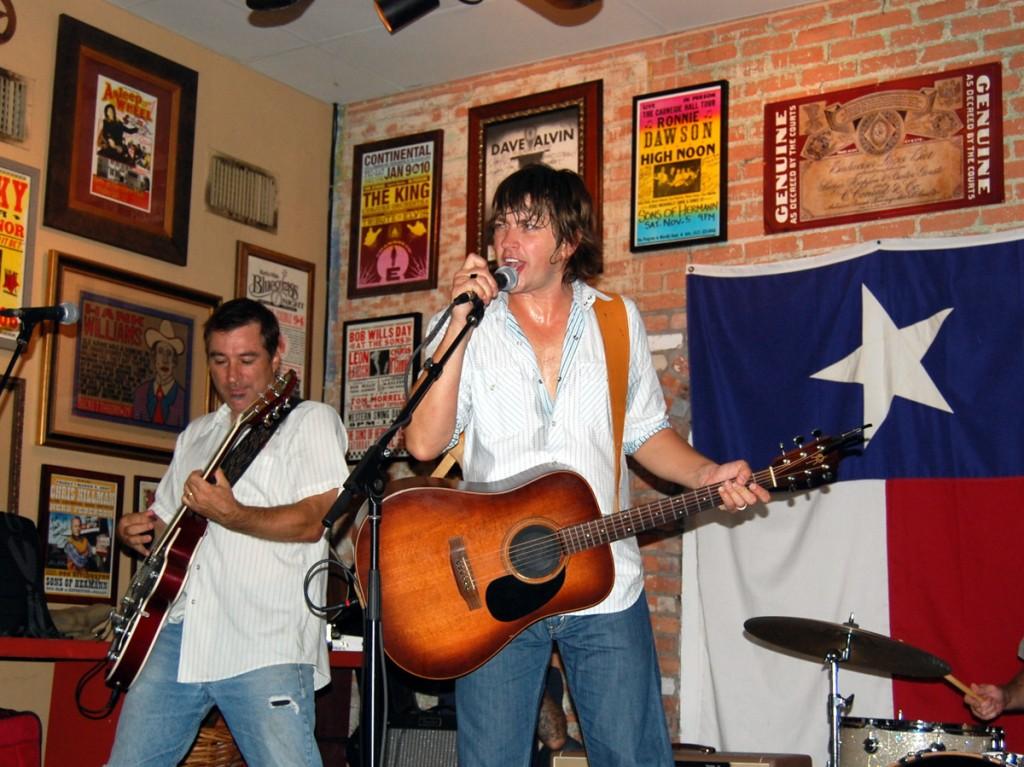 Photo by  Erin Alexis Goldman | Old 97's frontman Rhett Miller rocks out during a small set the band played at the AllGood Cafe in October 2010.  