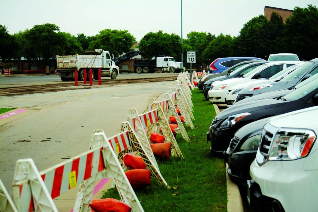 Photos by Jubenal Aguilar | Courier Students, faculty and staff must use the remaining lots to park their vehicles while P4 is under construction. The reconstruction to P4 is not expected to be complete until mid June. 