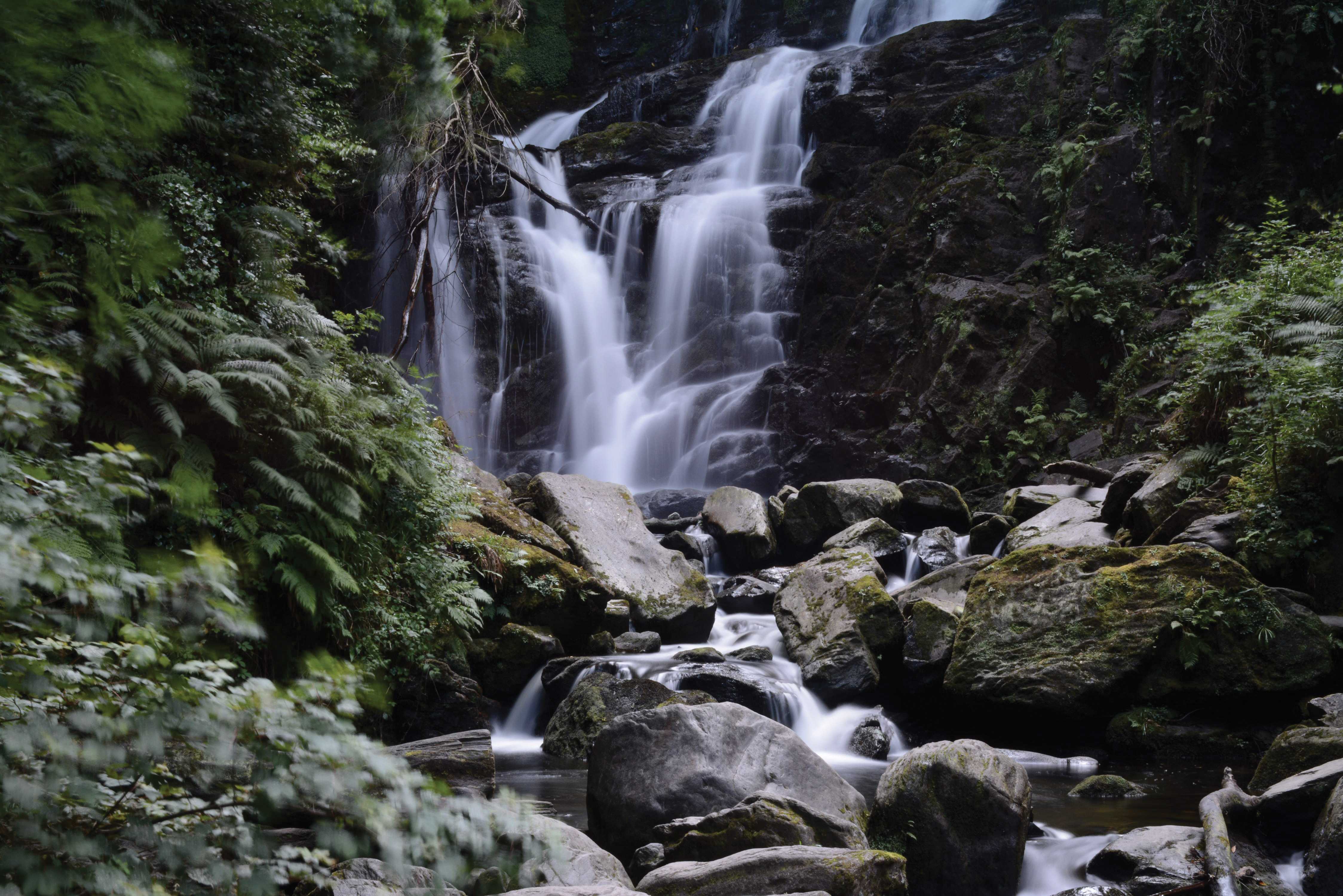 Photo by Jubenal Aguilar | Gushing water of the Torc Waterfall in Killarney National Park in County Kerry, Ireland. The 70-80 foot high waterfall, at the base of Torc Mountain, is a major tourist attraction along the 179 km Ring of Kerry.