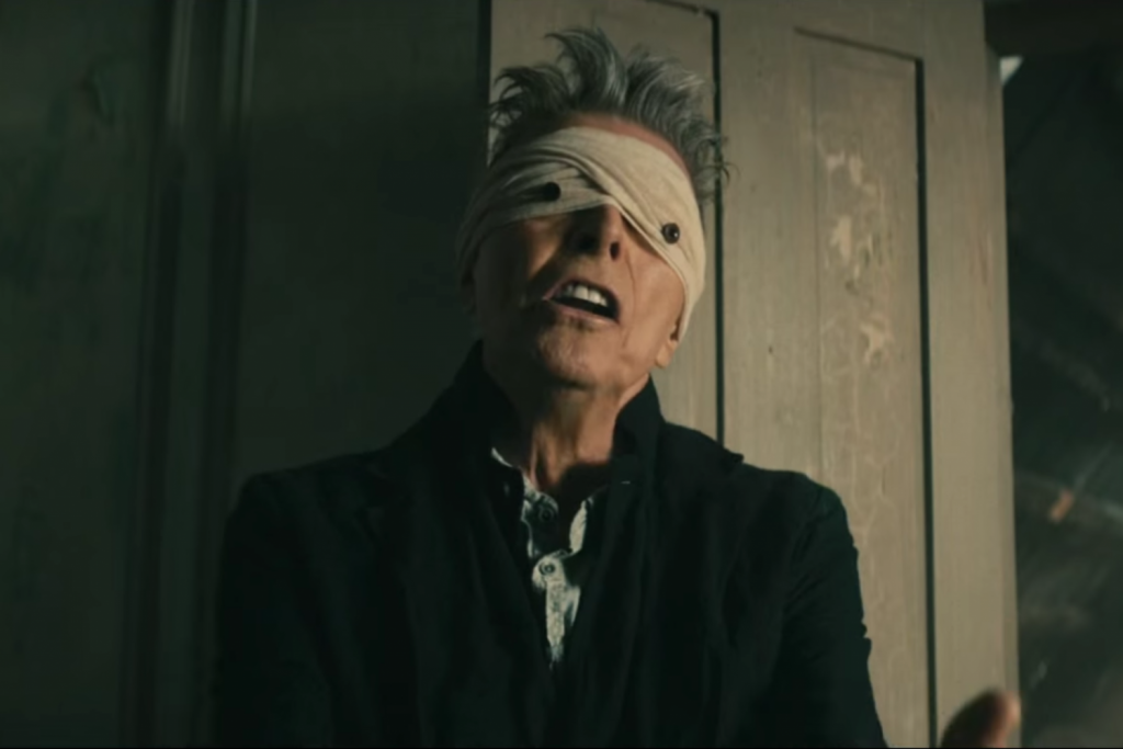 Still from David Bowie's "Lazarus" music video. 