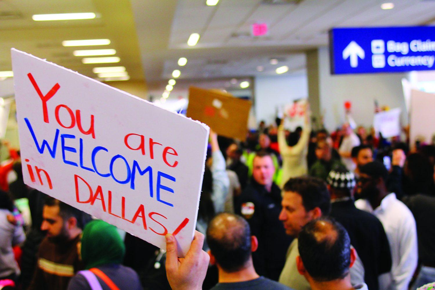 Airport protest