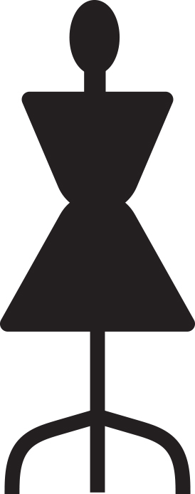 Illustration of dress form