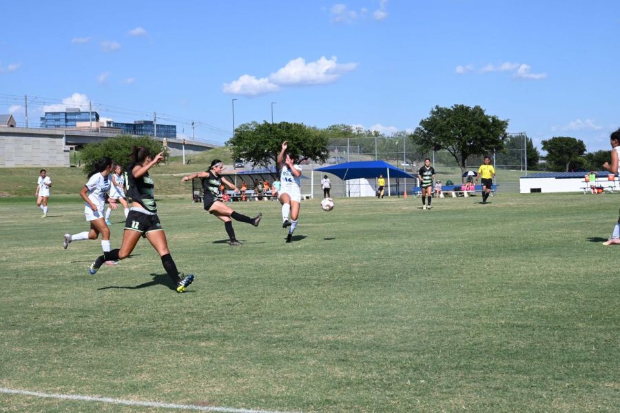 Photo of Lady Bears soccer game against the North Lake Blazers