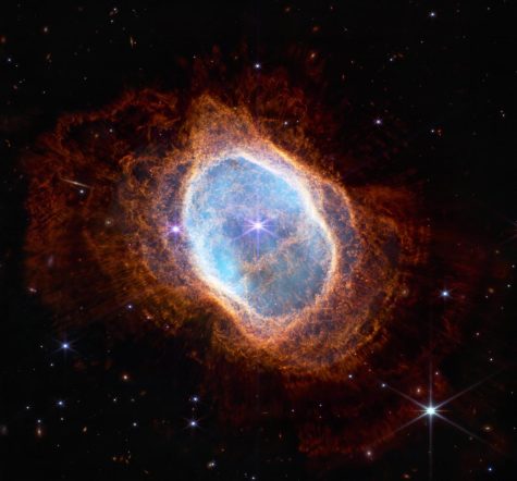 Dying star releasing gas