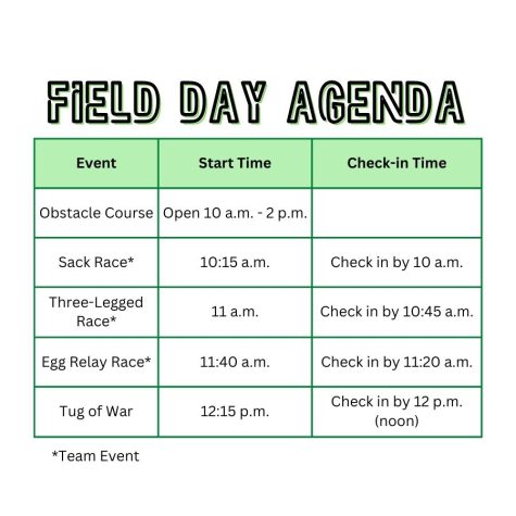 Field day agenda table