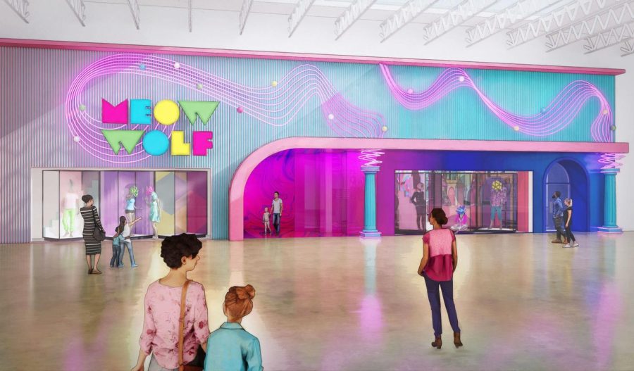 An artist’s digital rendering of the Meow Wolf exhibit in Grapevine Mills mall. The new Meow Wolf addition slated to open in 2023, will feature Dallas College alumni including Sara Cardona, Kwinton Gray, Carlos DonJuan, Adam Palmer and Wanz Dover.
