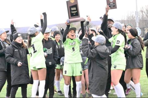 The Brookhaven Lady Bears celebrate their national championship win Nov. 13.