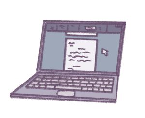 Illustration of a laptop