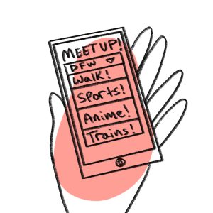 phone with meet up app