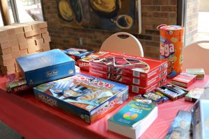 Photo of board games table.