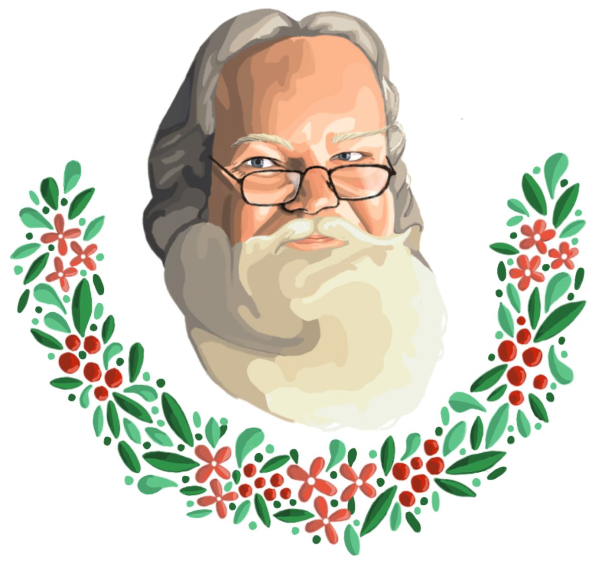 Santa illustration.