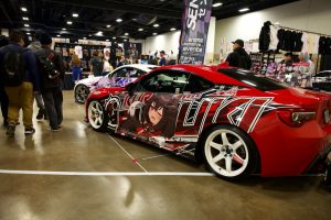 A car displayed for showcase.