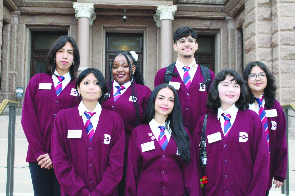 Students posing for the camera.