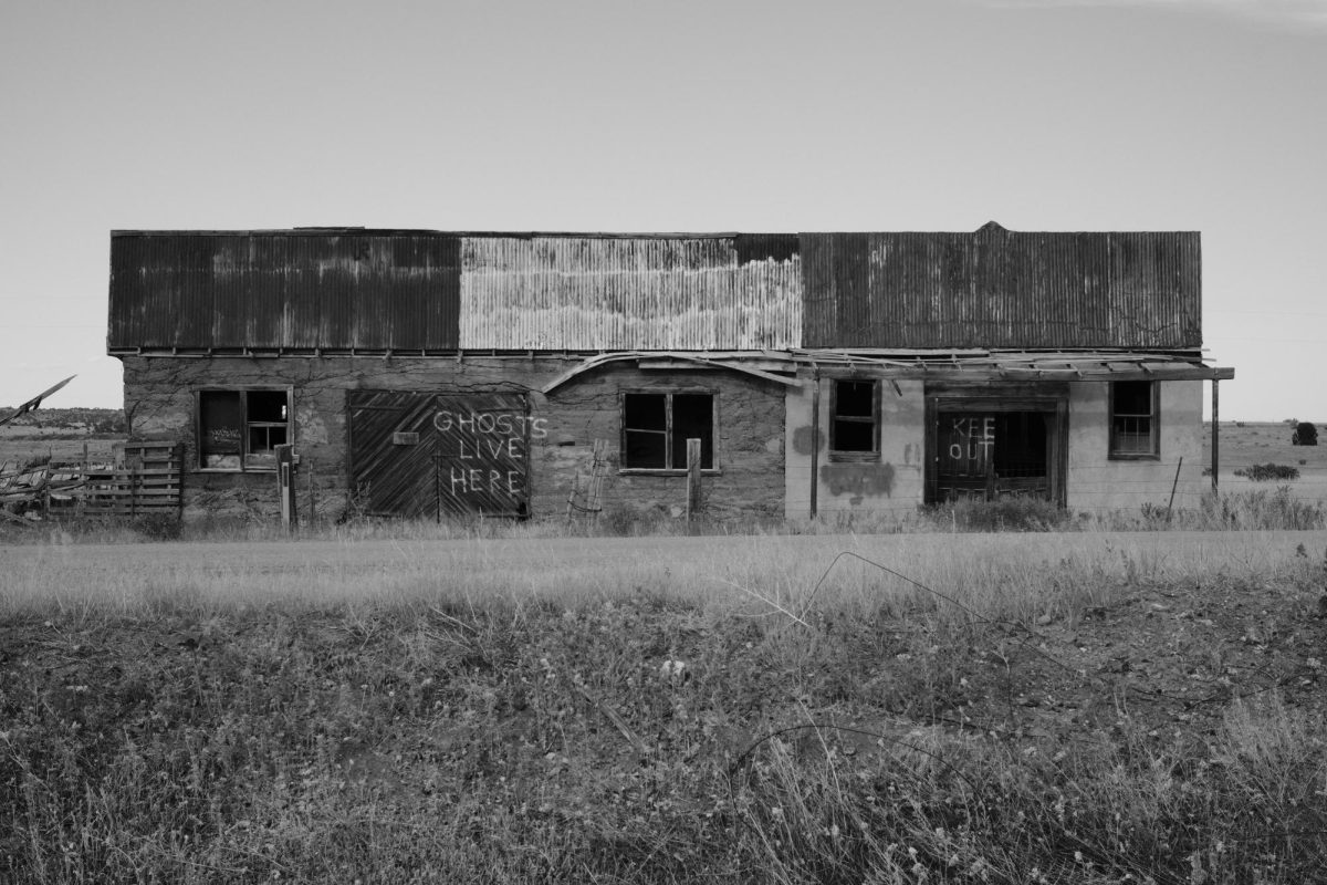 An abandoned building across the street from the Ludlow Massacre memorial is a reminder of the forgotten America.