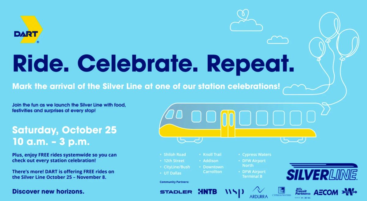 Official 'DART' silver line celebration poster.