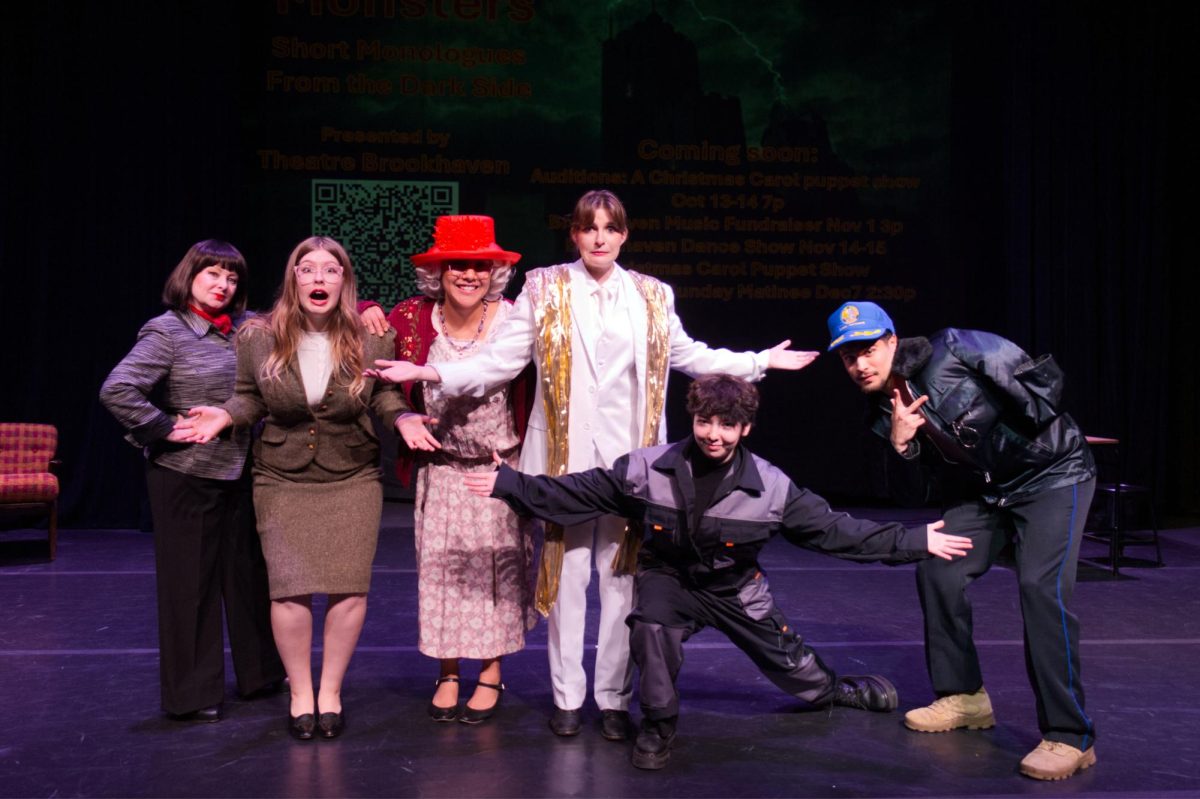 The cast of “Monsters” left to right: Dayna Fries, Madison Palazuelos, Diana Ramirez, Vivian Langdon, Haiden Corral, and Gianluc Rangel.