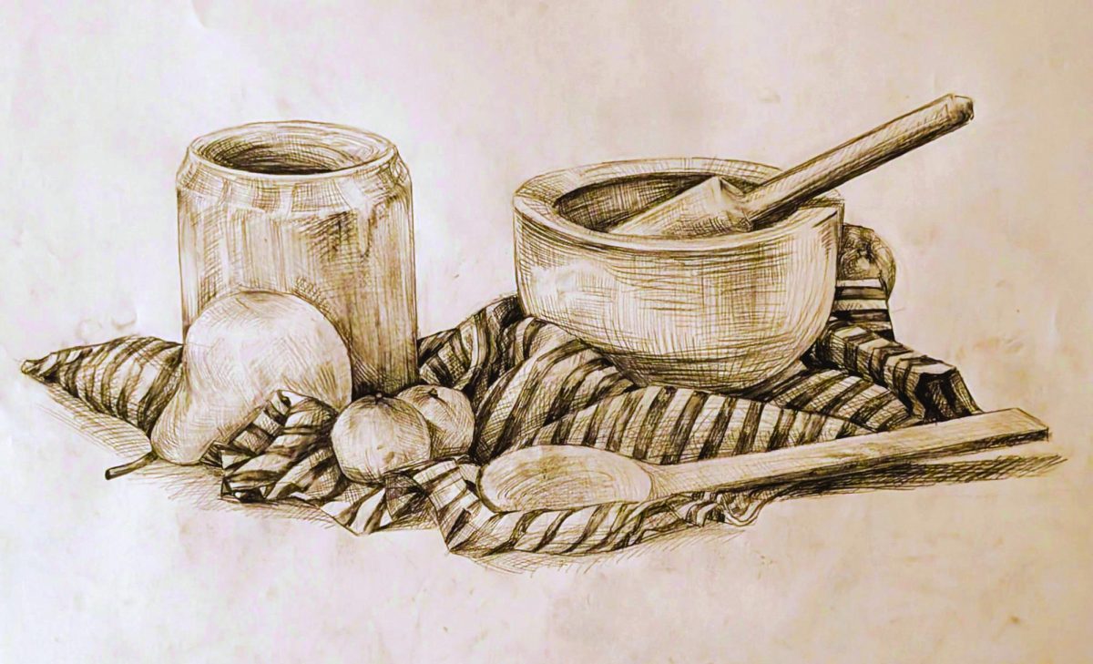 A photo of “Still Life” by artist Patch Darnell.