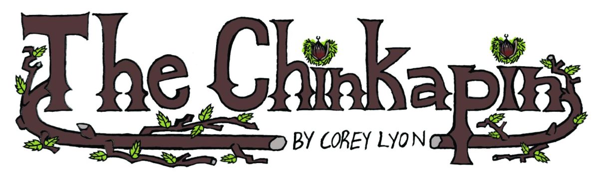Title banner for column series 'The Chinkapin.'