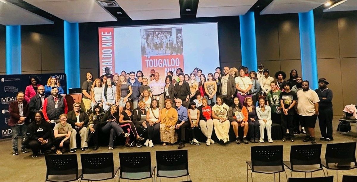Historical Legacy Tour participants at the Mississippi Civil Rights Museum.
Photo courtesy of Lilah Ibrahim
