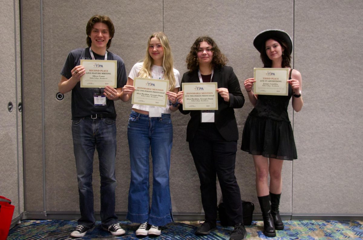 From left to right: Oliver Camu, Georgia Dunn, Aliya Ibrahim, Juniper Lumbley, TIPA live contest winners