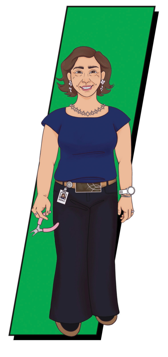 Illustration of Natalie Macellaio.